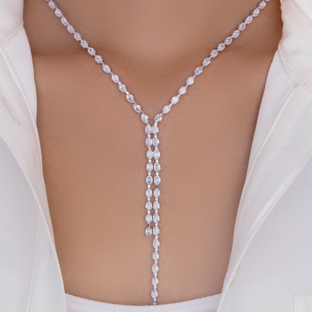Crystal Kathryn Necklace (Silver)