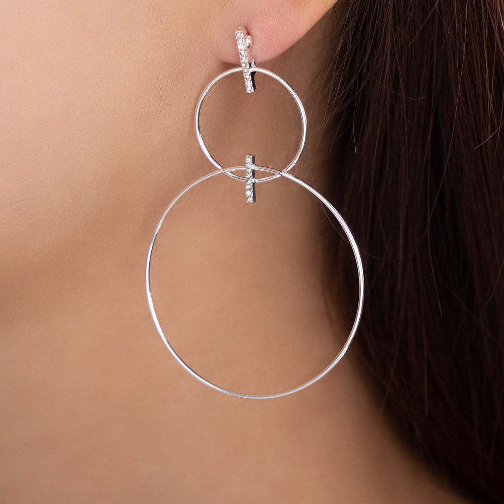 Simple Whitney Earrings (Silver)