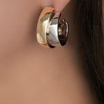 Silver & Gold Nicky Earrings