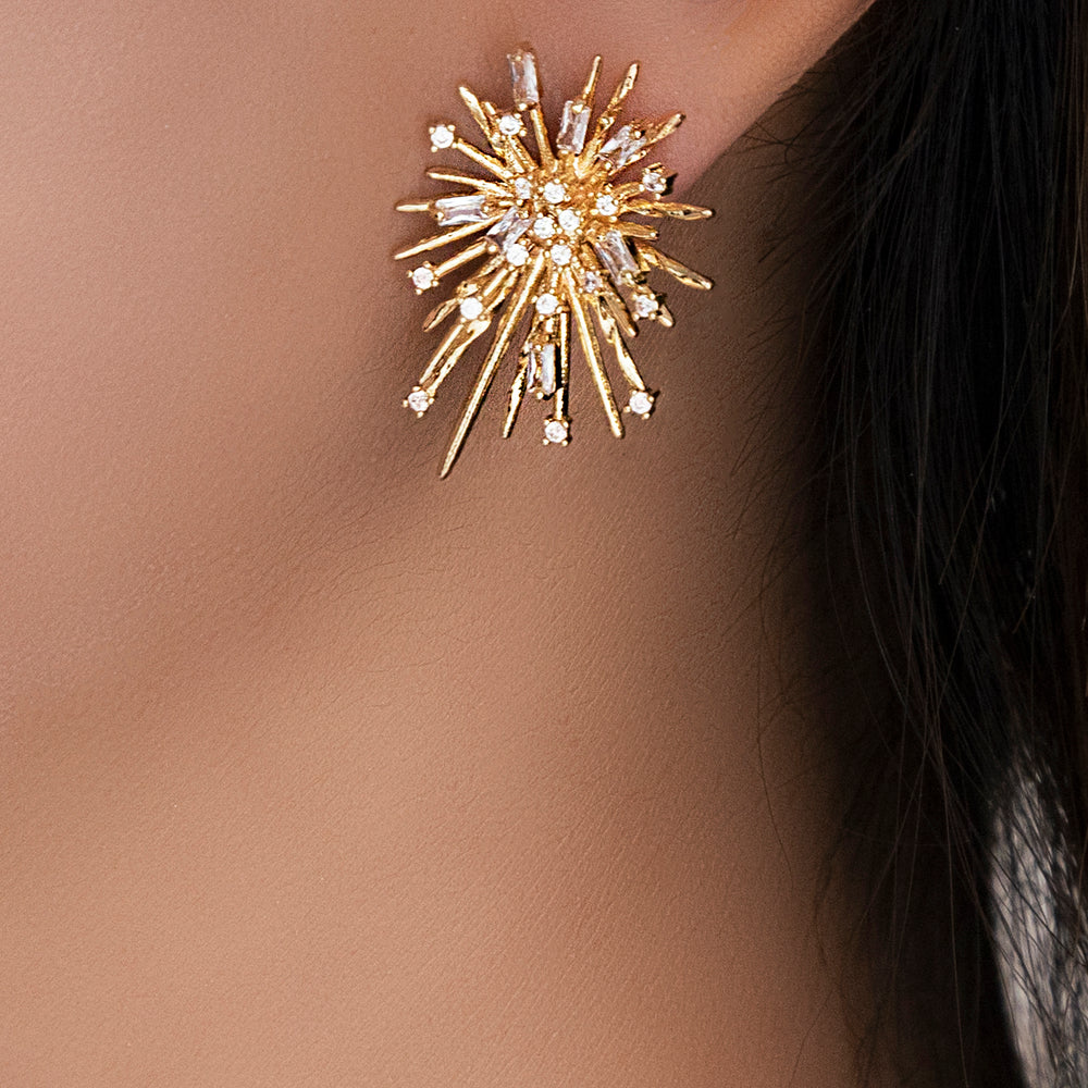 Crystal Burst Earrings