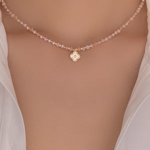 Beaded Crystal Steffy Necklace (Multi)