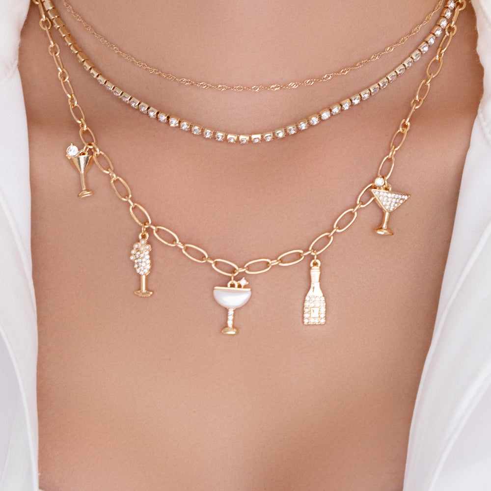 Glass Charm Necklace