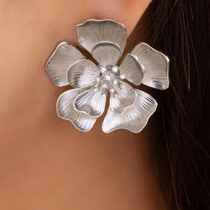 Lolita Flower Earrings (Silver)