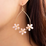 Nelly Flower Earrings (Pink)
