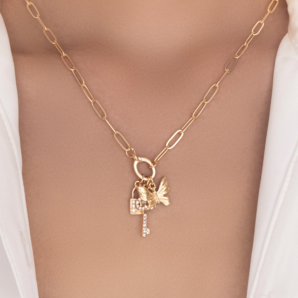 Giselle Key Pendant Necklace