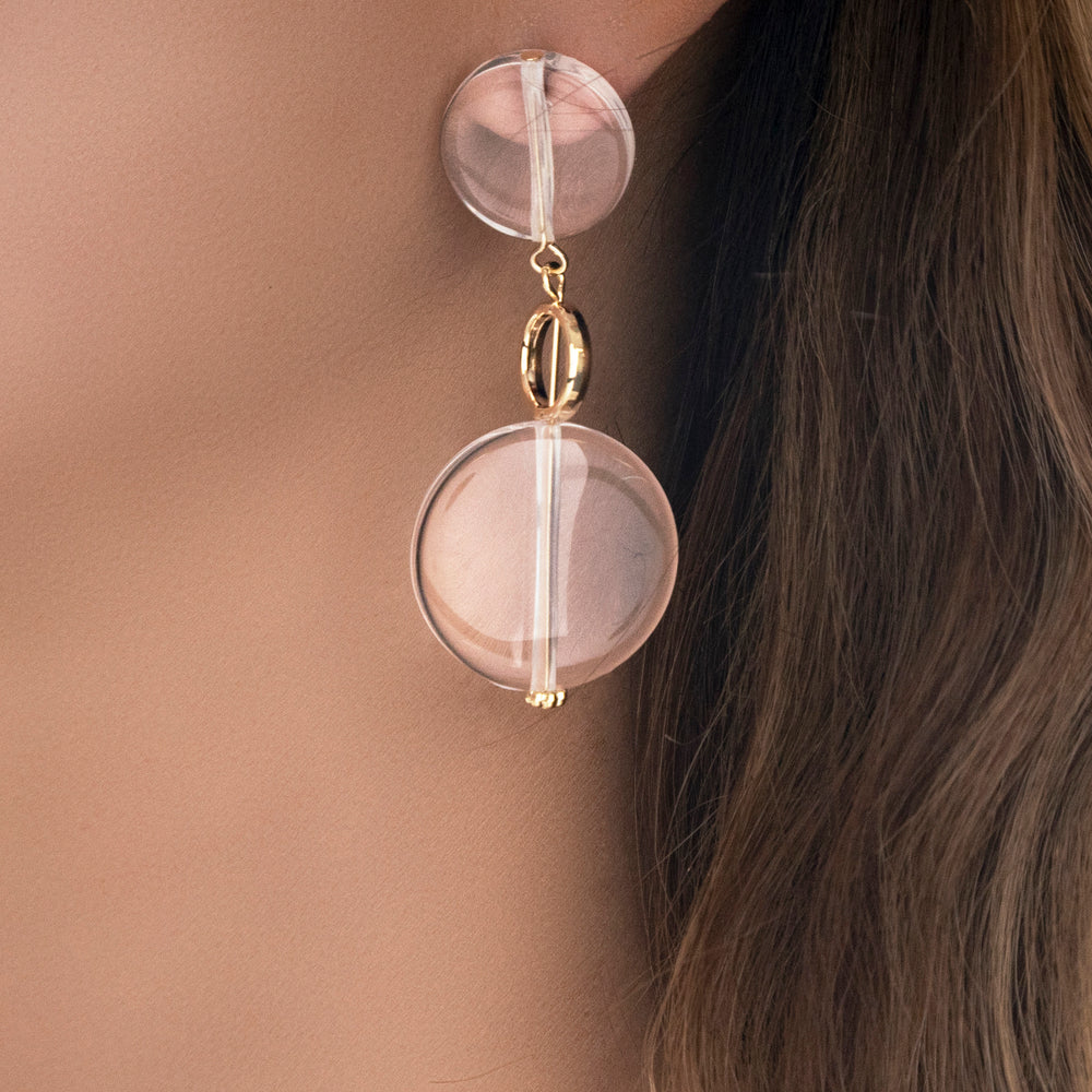 Clear Drop Earrings