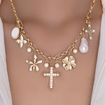 Renee Cross Charm Necklace