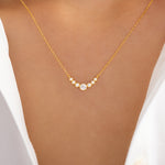 18K Dainty Crystal Necklace