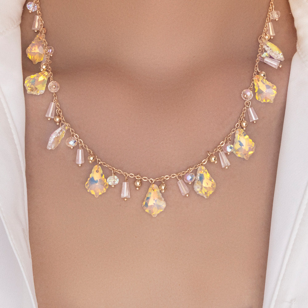 Crystal Cami Drop Necklace