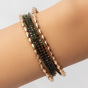 Crystal Emerson Bracelet Set (Emerald)