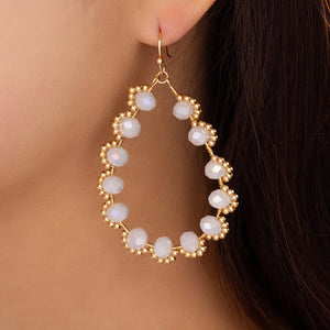 Trinity Earrings (White)
