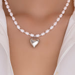 Tessie Heart Necklace (Silver)
