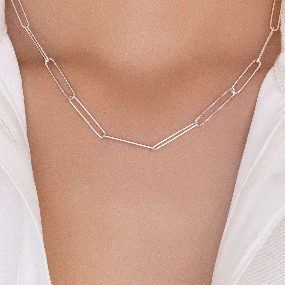 Judy Link Necklace (Silver)