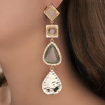 Turquoise Camelia Earrings