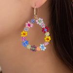 Francis Flower Earrings (Rainbow)