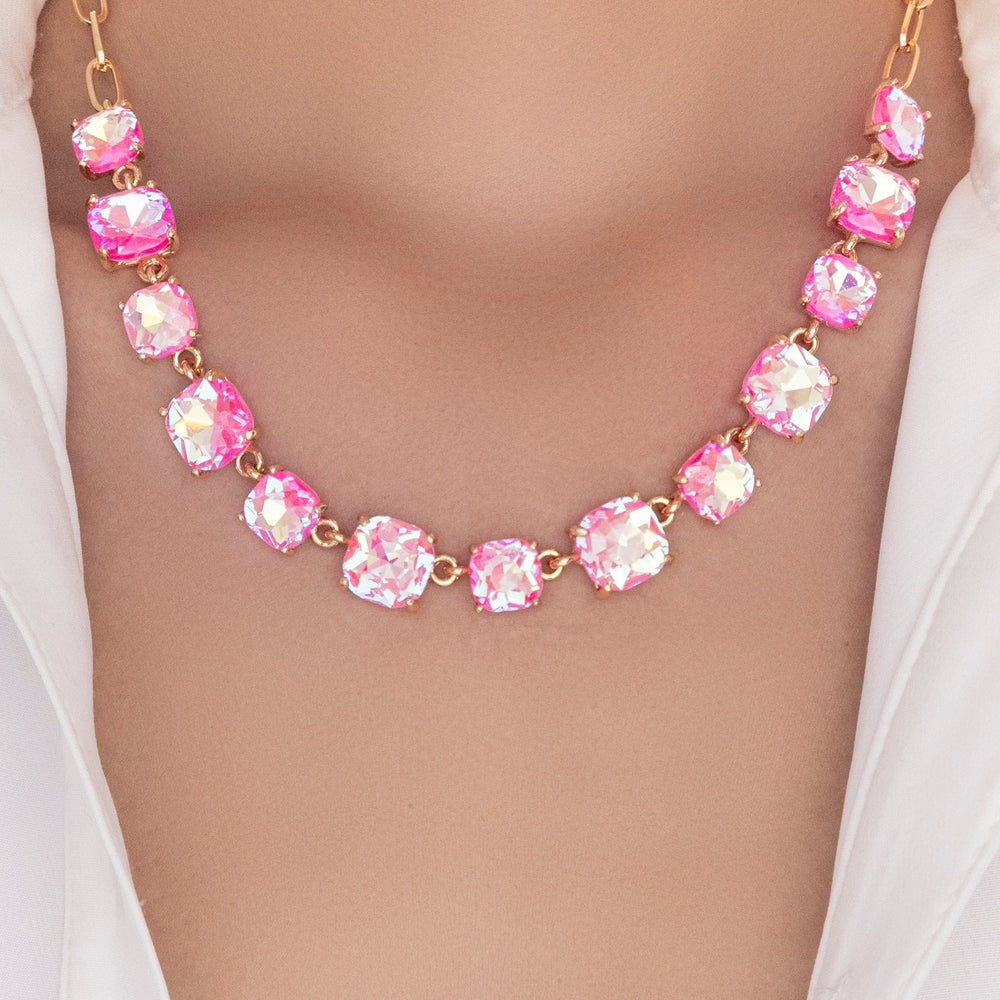 Crystal Debbie Necklace (Pink)