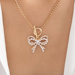 Tammy Bow & Pearl Necklace