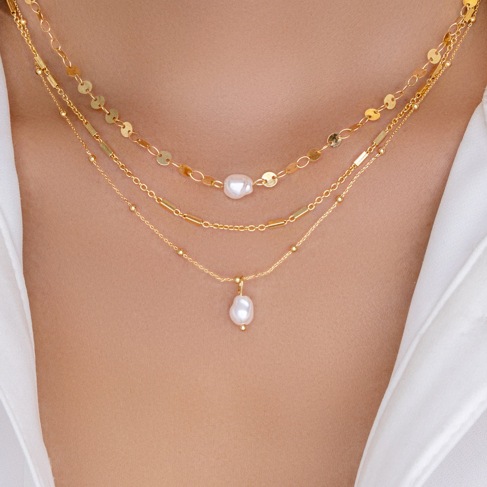 Small Heart Pearl Necklace – Love Stylize