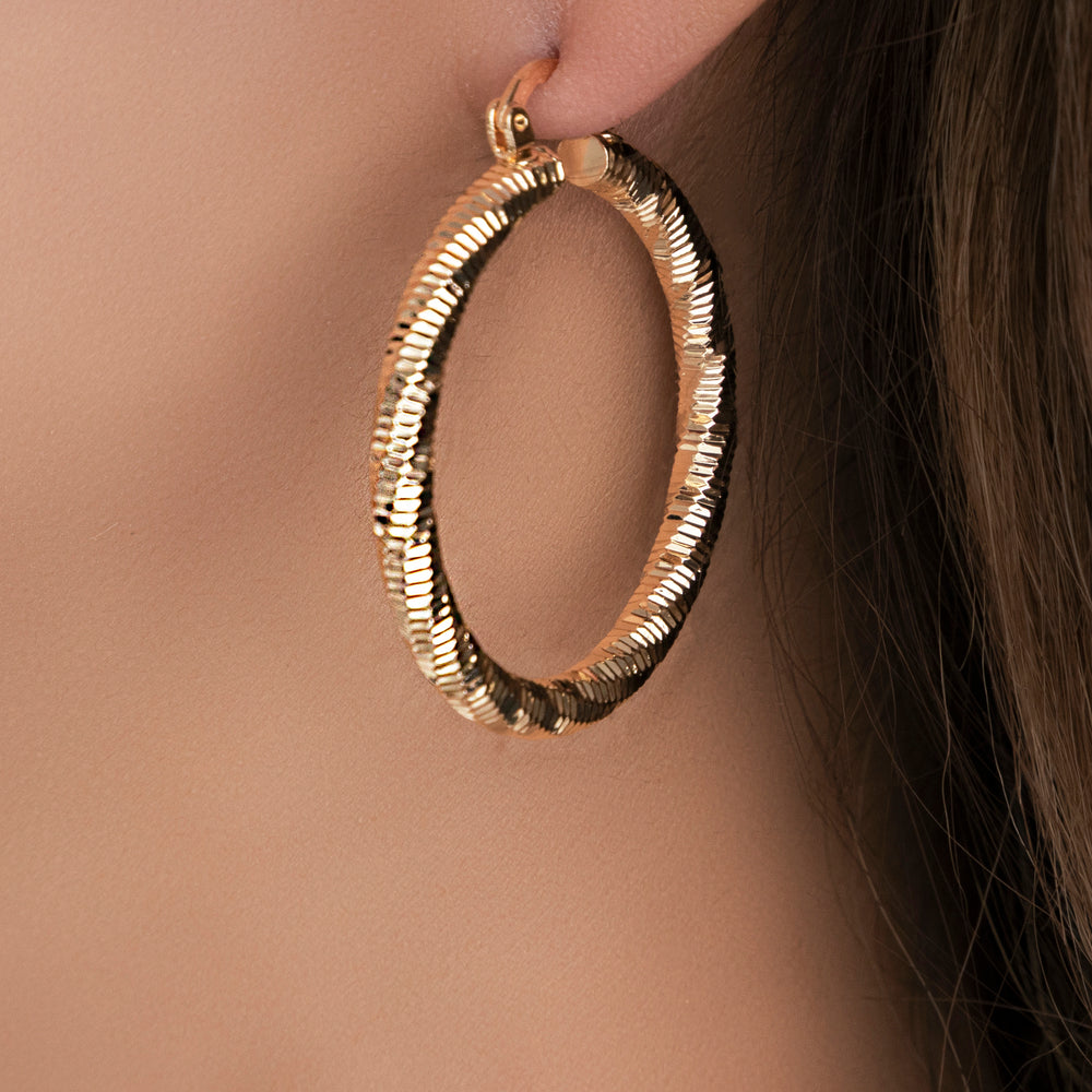 Gold Avery Hoops