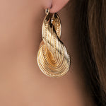 Gold Emmy Hoops