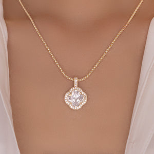 Gold Crystal Steffy Necklace