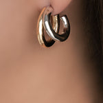 Silver & Gold Lauren Earrings