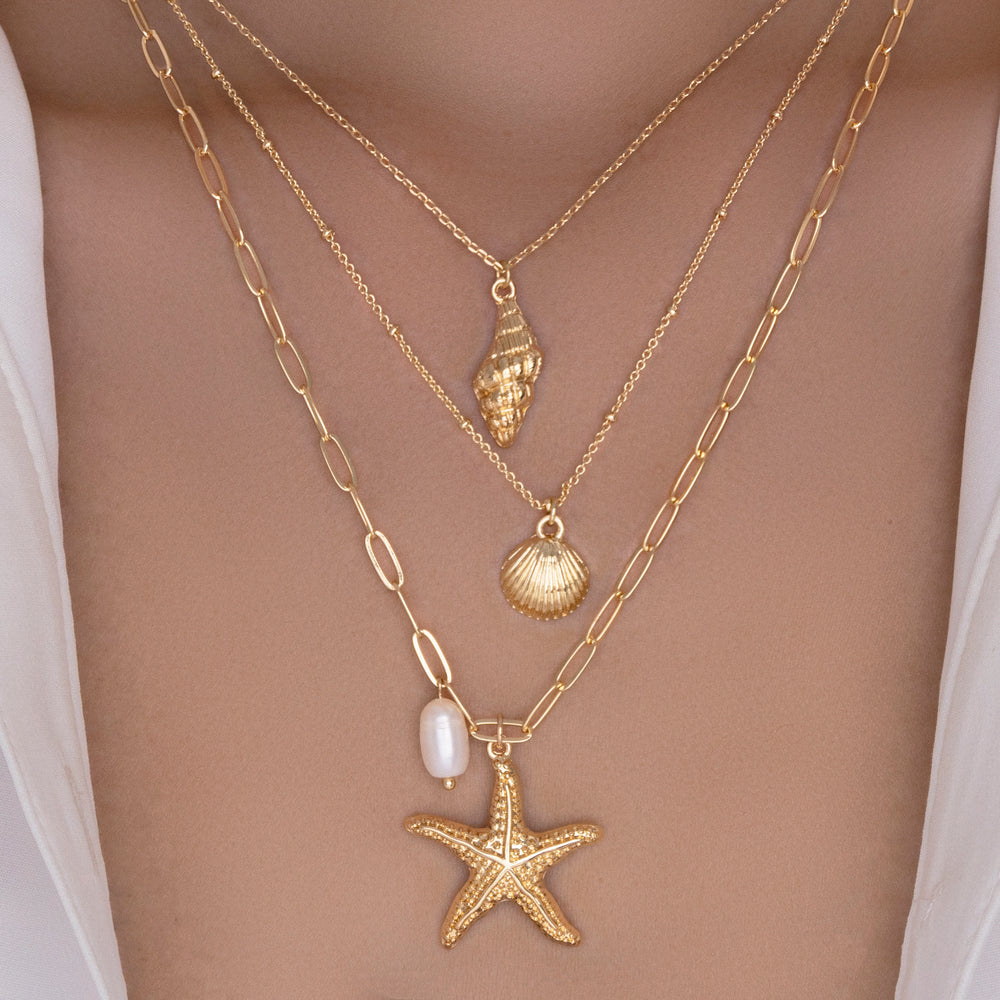 Diana Shell Charm Necklace