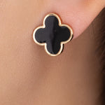Carolina Steffy Earrings (Black)