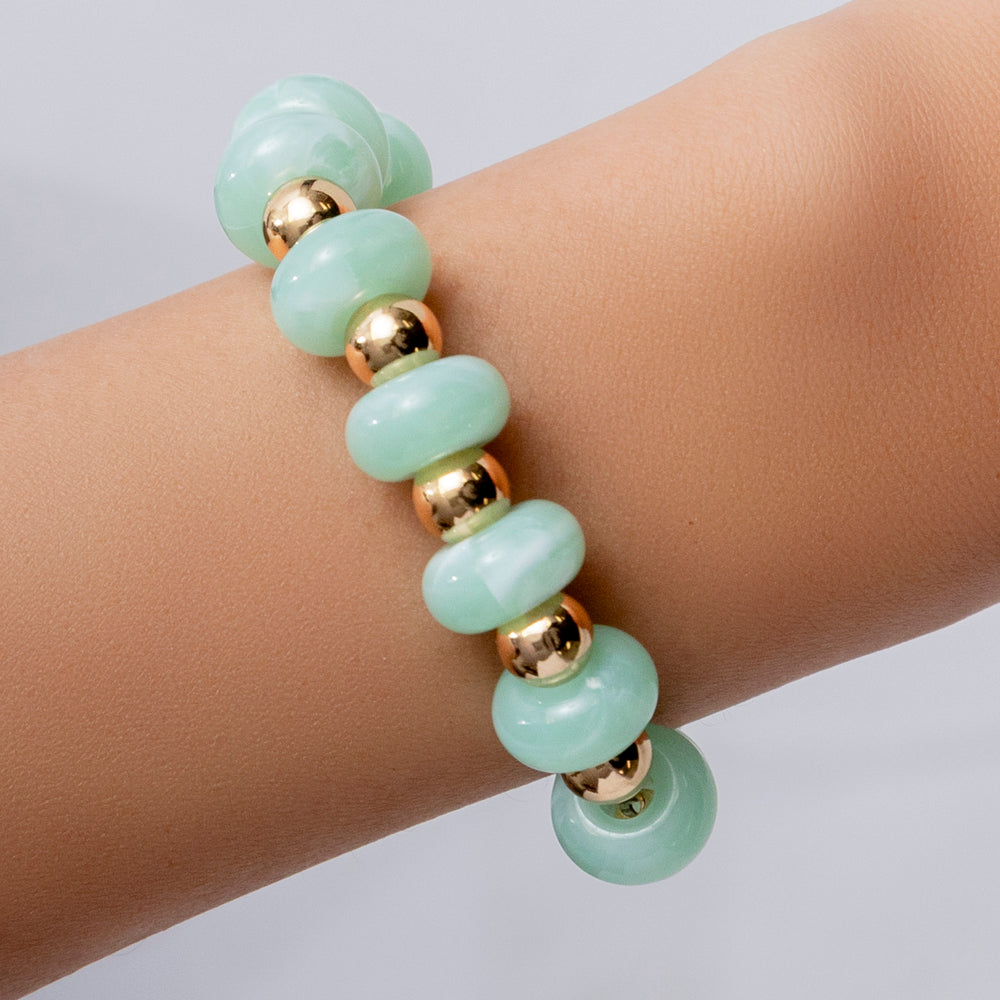 Green Bead Bracelet