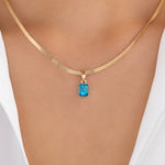 Small Dorothy Pendant Necklace (Blue)