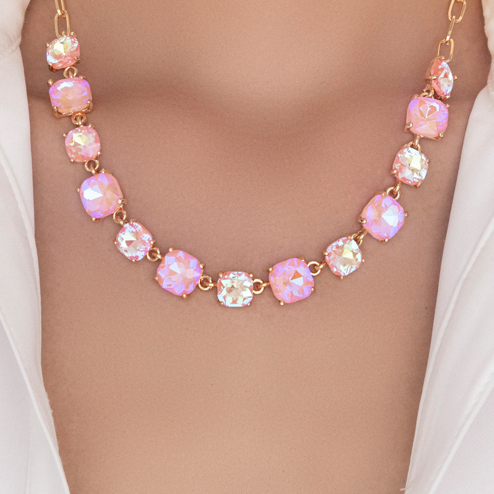 Crystal Debbie Necklace (Coral)
