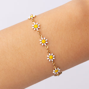 Summer Daisy Bracelet (White)