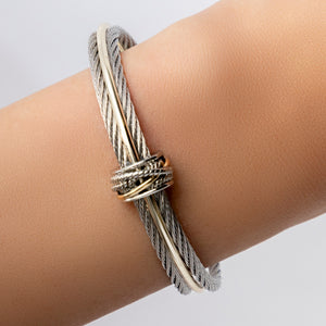 Silver & Gold Tiff Cuff