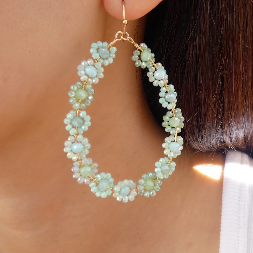 Kenzie Flower Earrings (Turquoise)