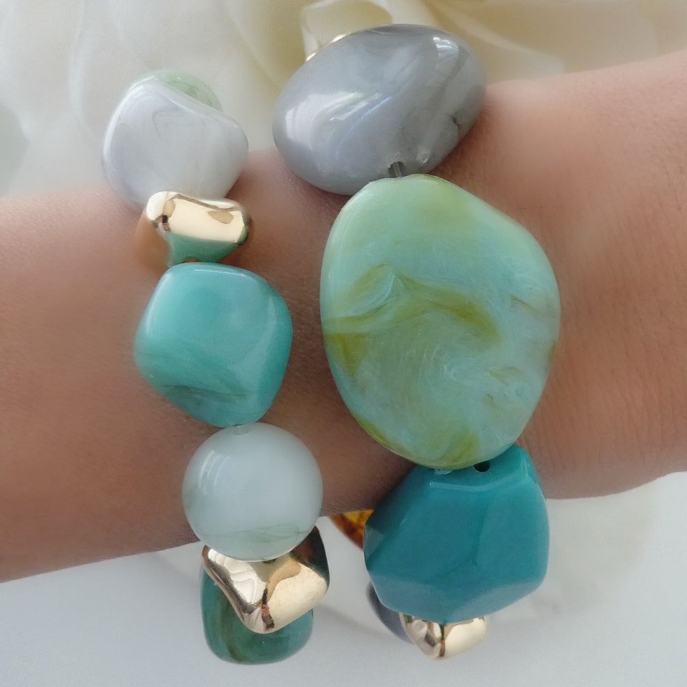 Janelle Stone Bracelet Set (Turquoise)