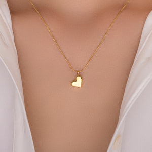 18K Side Heart Necklace
