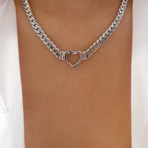 Bradley Heart Necklace (Silver)