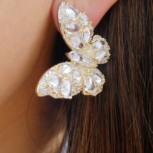 Crystal Maxine Butterfly Earrings