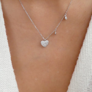Mara Heart Necklace (Silver)