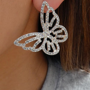 Jamie Butterfly Earrings (Silver)