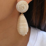 Jeanette Earrings (White)