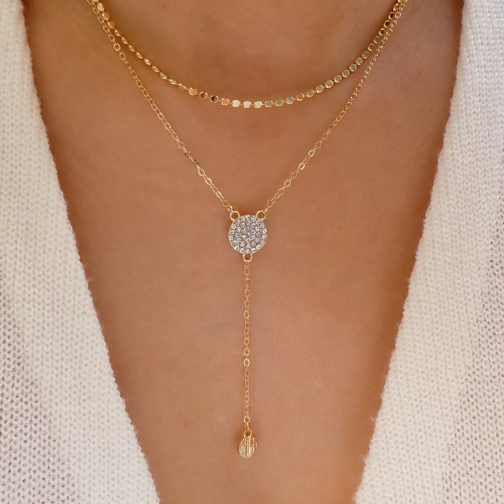 Crystal Debra Drop Necklace Set