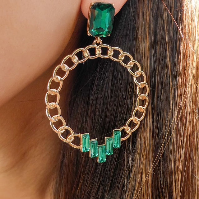Emerald Stevia Earrings