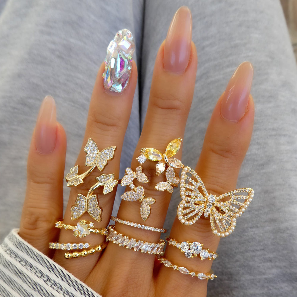 Tayari Butterfly Pearl Ring (Silver)
