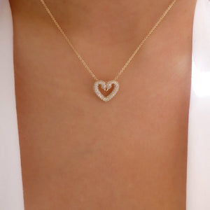 Crystal Sana Heart Necklace