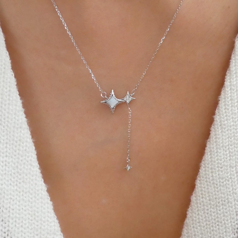 Crystal Celesle Necklace (Silver)