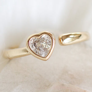 Crystal Heart Ring