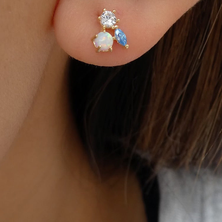 18K Opal Earrings