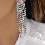 Crystal Clarice Earrings (Silver)