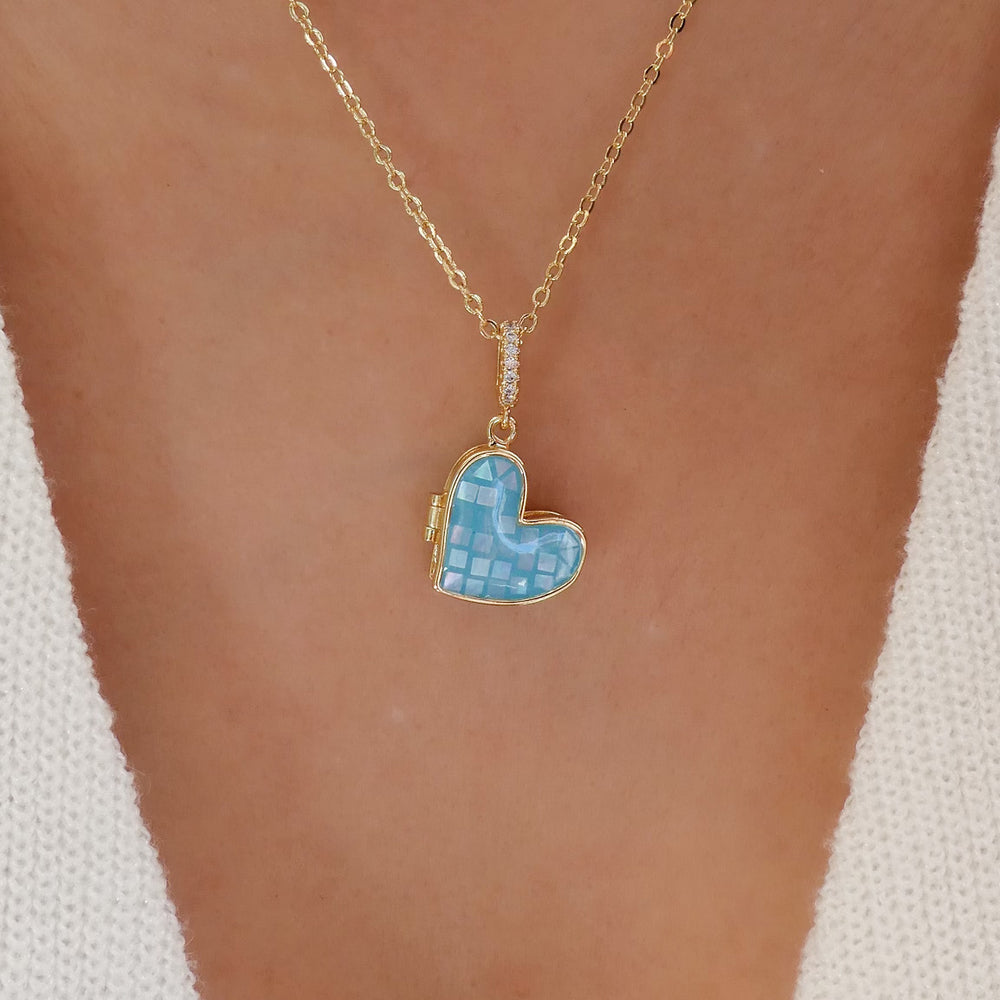 Turquoise Kellie Heart Necklace
